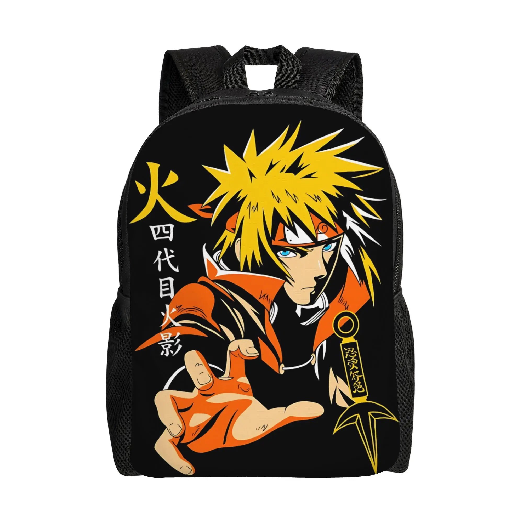 Mochilas da moda Naruto anime comic Daypack mochila Cool High School Mochila de grande capacidade