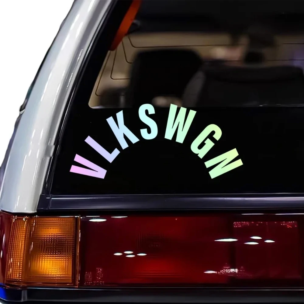VLKSWGN Words Car Rear Wiper Window Stickers Vinyl Text Style Decorative Decals For VW