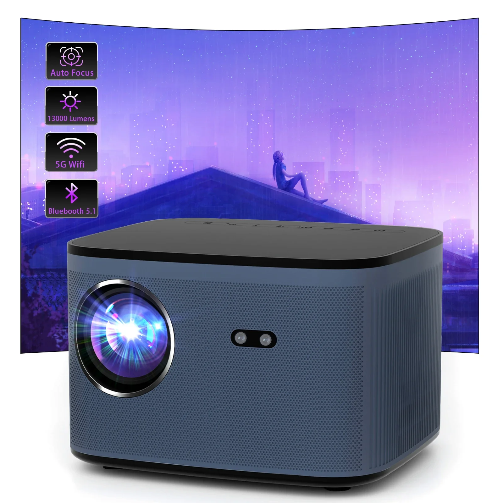 

Android Smartphone Outdoor Laser Module Portable 1080P Movie Freestyle Projector