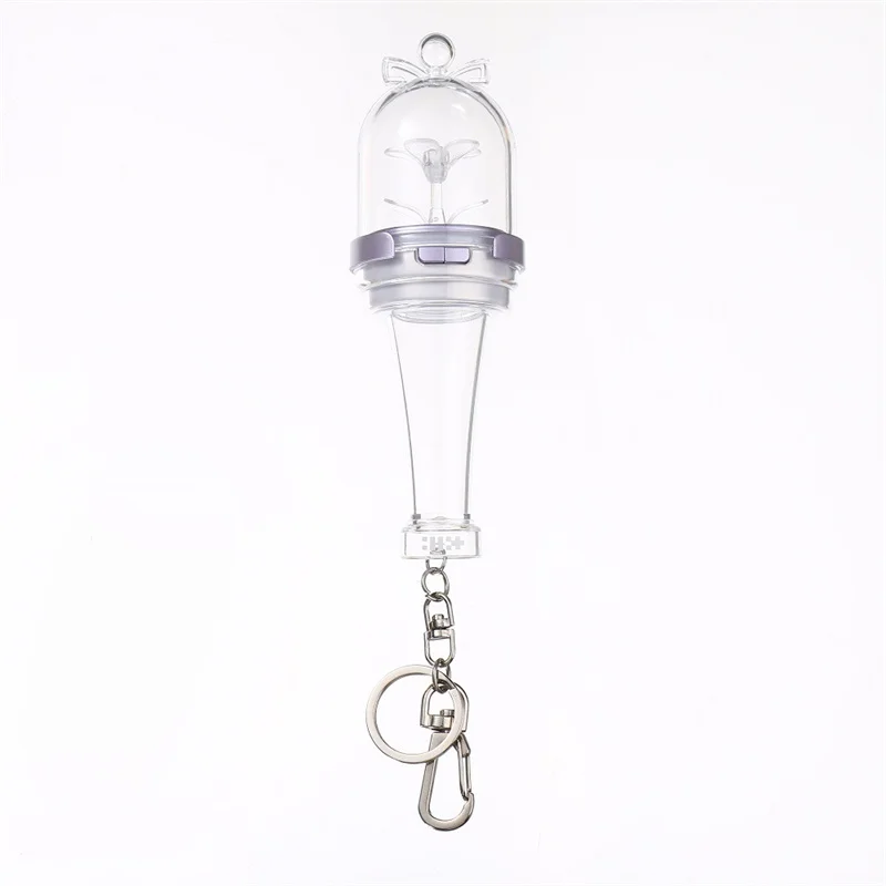 Kpop ILLIT عصا إضاءة صغيرة سلاسل المفاتيح YUNAH MINJU MOKA WONHEE IROHA أضواء إلكترونية حقيبة قلادة Keyrings لمحبي الهدايا #3