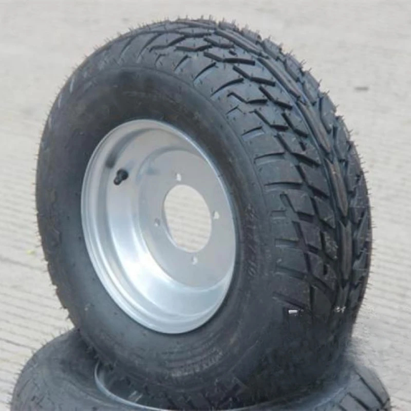 Kart 10 inch tire wear-resistant vacuum road tire with wheel hub assembly