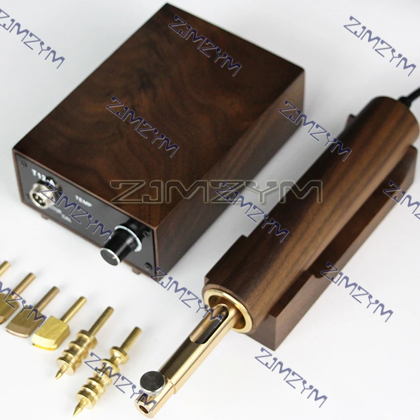 220V Electronic Hot Leather Edge Creaser Machine Brass Stamp Heater Grooving Iron Edge Sealing Tools Leathercraft Stamping 72W
