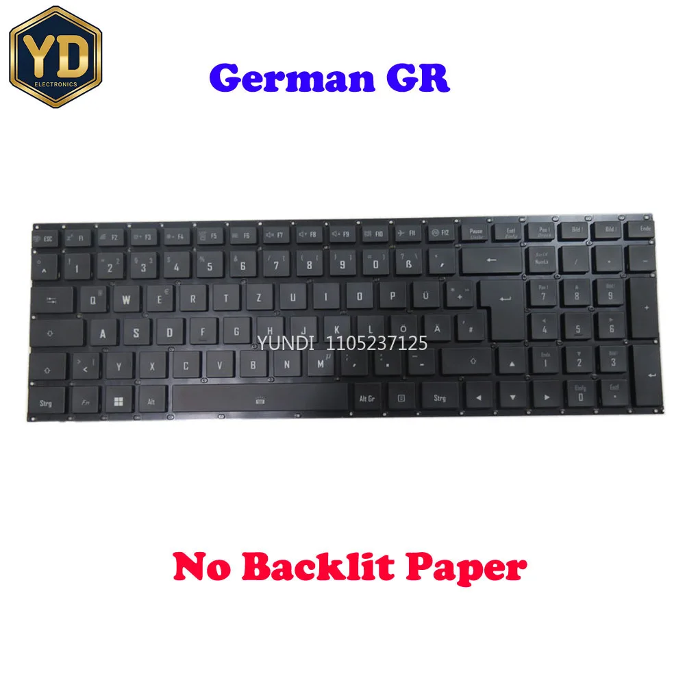 YD Laptop No Backlit Keyboard For Gigabyte For AORUS 7 (2023) For AORUS 7 9KF 9SF For AORUS 7 X7EF RX7PXE German GR Black New