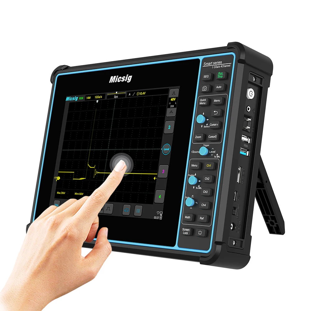 Micsig SATO1004 Digital Tablet Oscilloscope Handheld 100MHz 4CH STO1004 Portable Automotive osciloscopio Touch Button