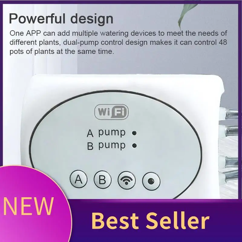 

ABHI-Wifi Smart Garden Irrigation Controller Plant Automatic Drip Irrigation System Kit Mobile Phone Control(10M 15Pots) Easy In