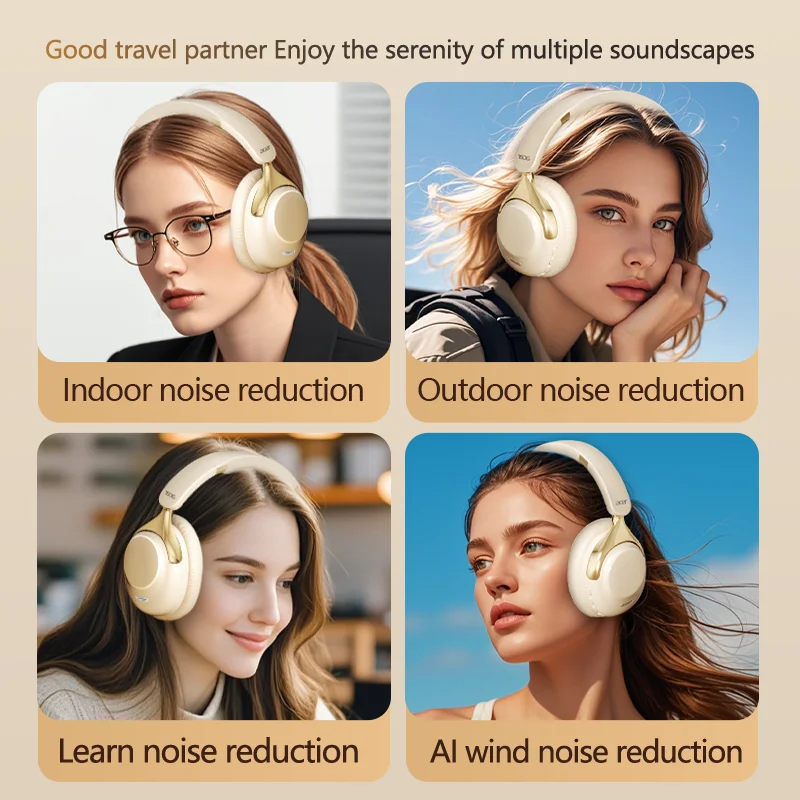 سماعات بلوتوث لاسلكية من أيسر ANC 360 °   سماعات الصوت المحيطي سماعات الألعاب الرياضية للحد من الضوضاء مع ميكروفون عالي الدقة OHR524