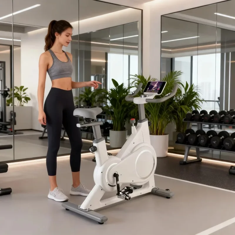 

Heavy Duty Professional Spinning Bike, Multifunctional Indoor Cycling Machine For Cross Training Fitness Programs