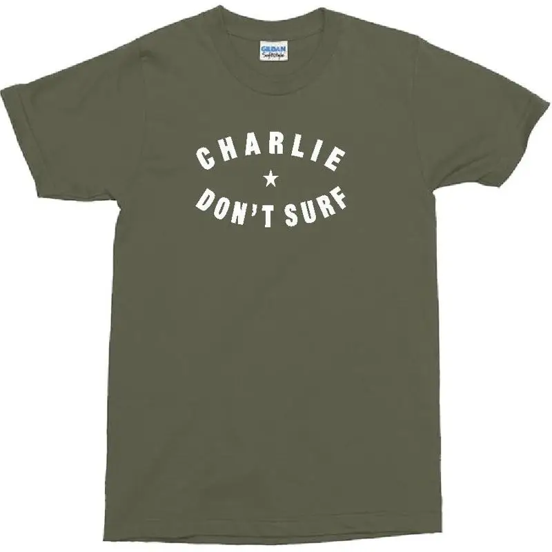 Charlie Don t Surf Star T Shirt Retro Military 1970 s Apocalypse Now S XXL