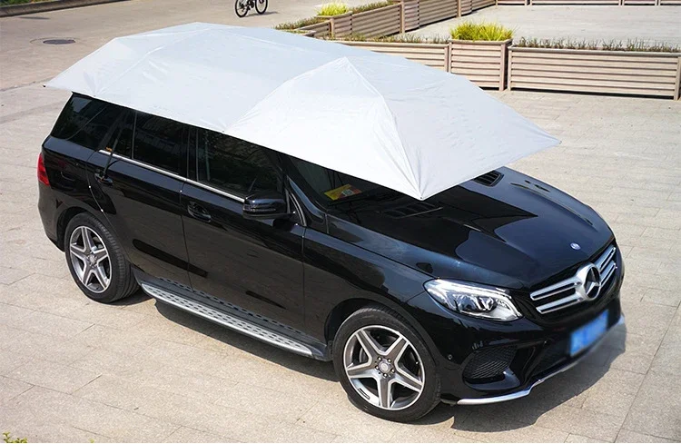 

4.2m 4.8m anti-uv kit semi-automatic outdoor car roof shelter vehicle tent windshield sunshade cover car umbrella sun shade