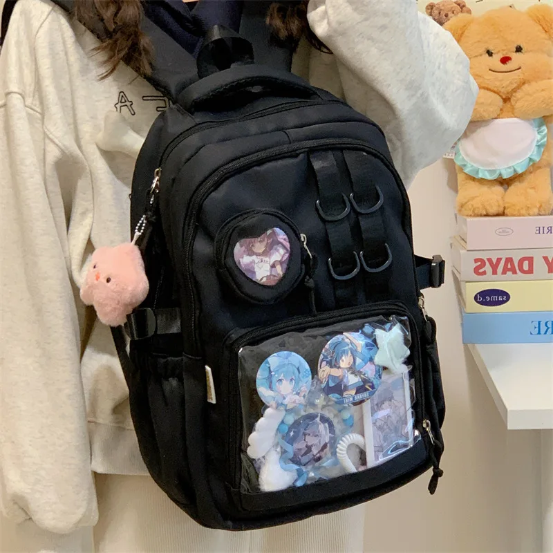 Japanese High School Girls Backpack School Bags For Teenage Girls Multi Pockets New Kawaii Backpack Women Harajuku Cute Mochila