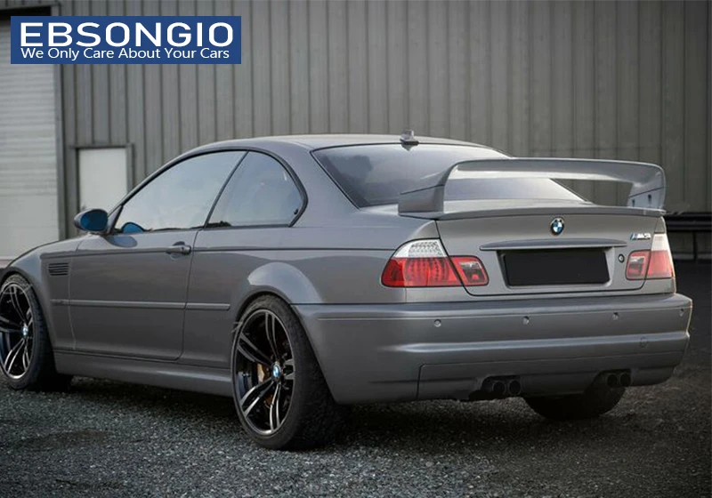 For BMW E46 Coupe Sedan M3 Only 2 Door 1998 - 2006 Rear Trunk Spoiler Boot Lip Wing Spoiler Carbon Fiber Or Gloss Black