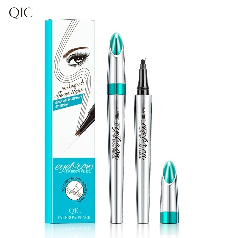 Пятицветный жидкий карандаш для бровей, темно-коричневый карандаш для бровей с микровышивкой, водостойкая косметика для татуировки бровей