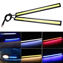 1Pcs 17CM Car LED COB Daytime Running Light Strip 12V Auto DRL Driving Parking Fog Lamp Waterproof for Truck Vehicle Decoration