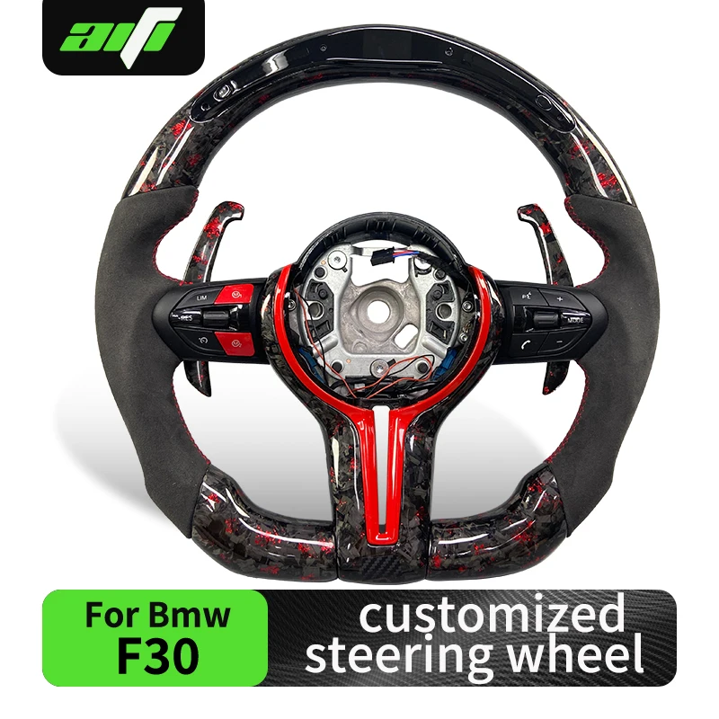 

Для BMW F10 F20 M3X1 X5 X6 X4 F30 F32 F33 F34 F35 X3 F25 F36 F80 F2 F22 F23 E46 E90 E60 кожаный руль из углеродного волокна