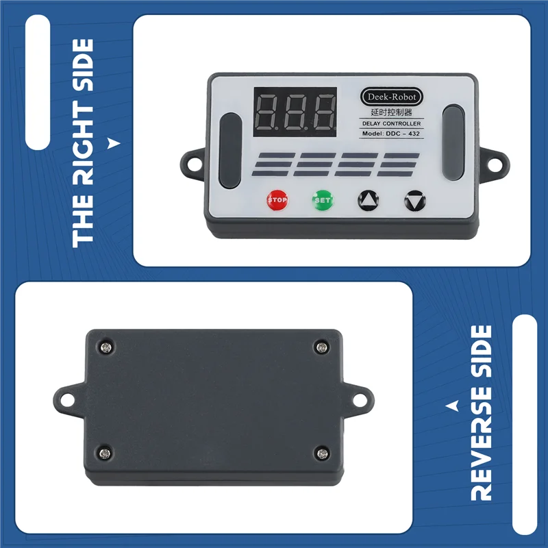 FULL-Deek-Robot DDC-432 Двойной MOS-светодиодный цифровой контроллер задержки Реле задержки времени Триггерный цикл Таймер Задержка переключателя Контроль времени M