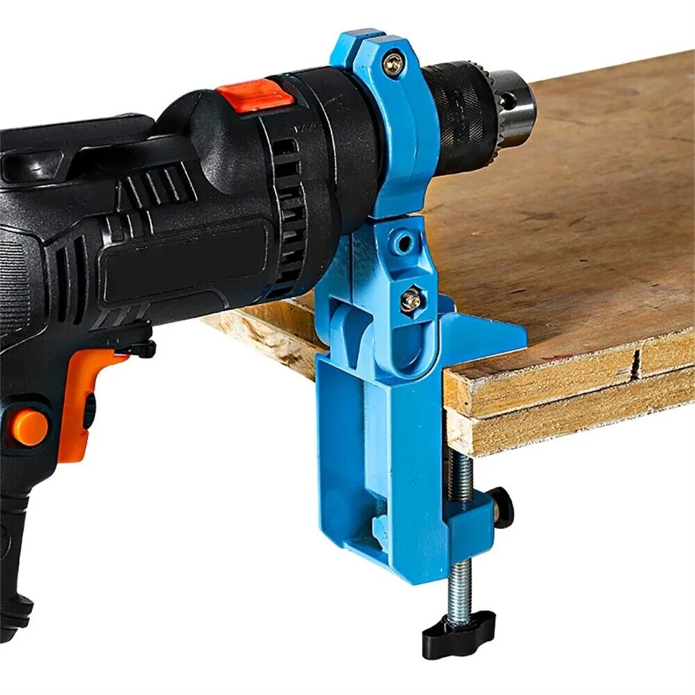 Universal Drill Clamp For Power Drills Electric Drill Fixing Bracket Hand Drill Bench Drill Holder With 2 Washers And 1 Wrench