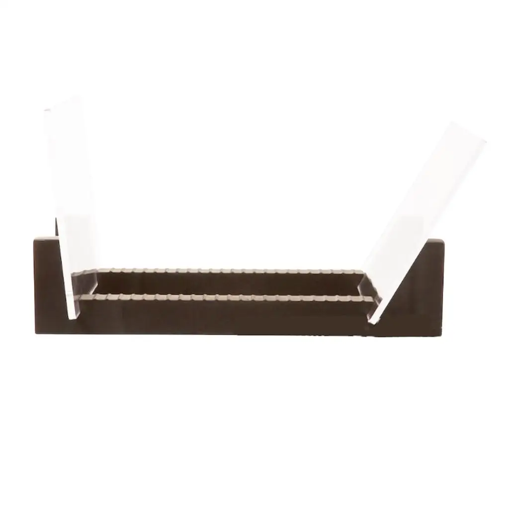 Holder Beech Wood Stand Clear Acrylic Ends Album Music Collection Acrylic Stand