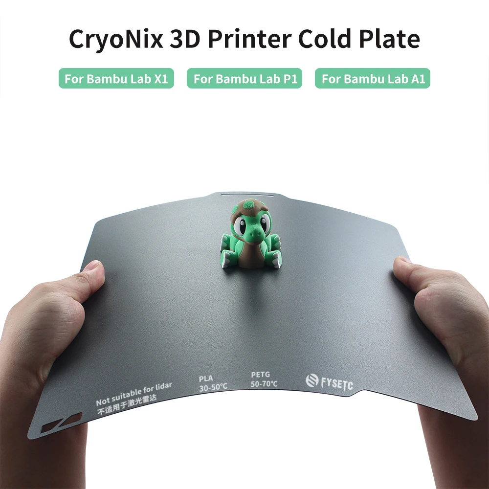 

For Bambu Lab X1/P1/A1/H2D/H2S CryoNix 3D Printer Cold Plate Double-Sided Printing Strong Adhesion For 3D Printer Accessories