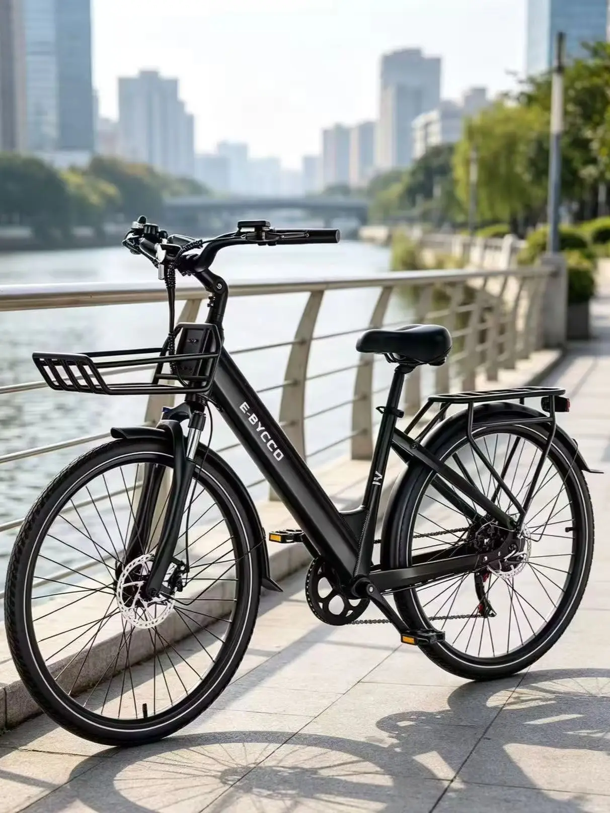 E-BYCCOV1 E-Bike 28-Zoll-Reifen Elektrofahrrad mit bürstenlosem Motor 36V 15,6AH herausnehmbarer Batterie 5 Fahrmodi für Pendler