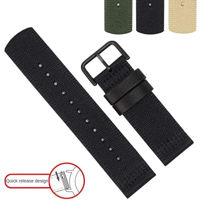 

Nylon Watchband Replacement PRG-600YB PRW-6600 PRG-650 Seagull Series Straight Interface Canvas Watch Strap 24mm