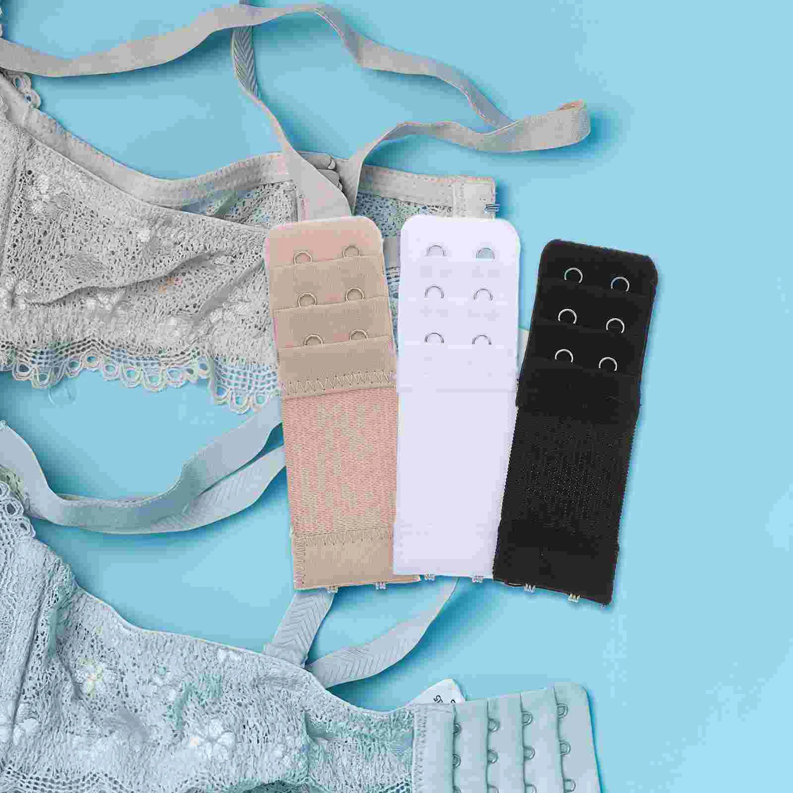 

6 Pcs Bra Extender Women's Athletic Underwear Extension Buckle Lengthened Strap Lace Underskirt for