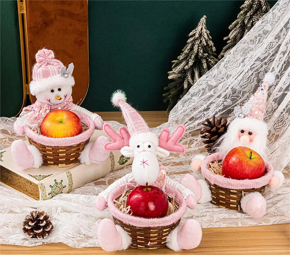 

Candy Storage Box Candy Basket-Create Cartoon Gifts Xmas Fruit Basket For Birthday Thanksgiving Living Room Party New Year