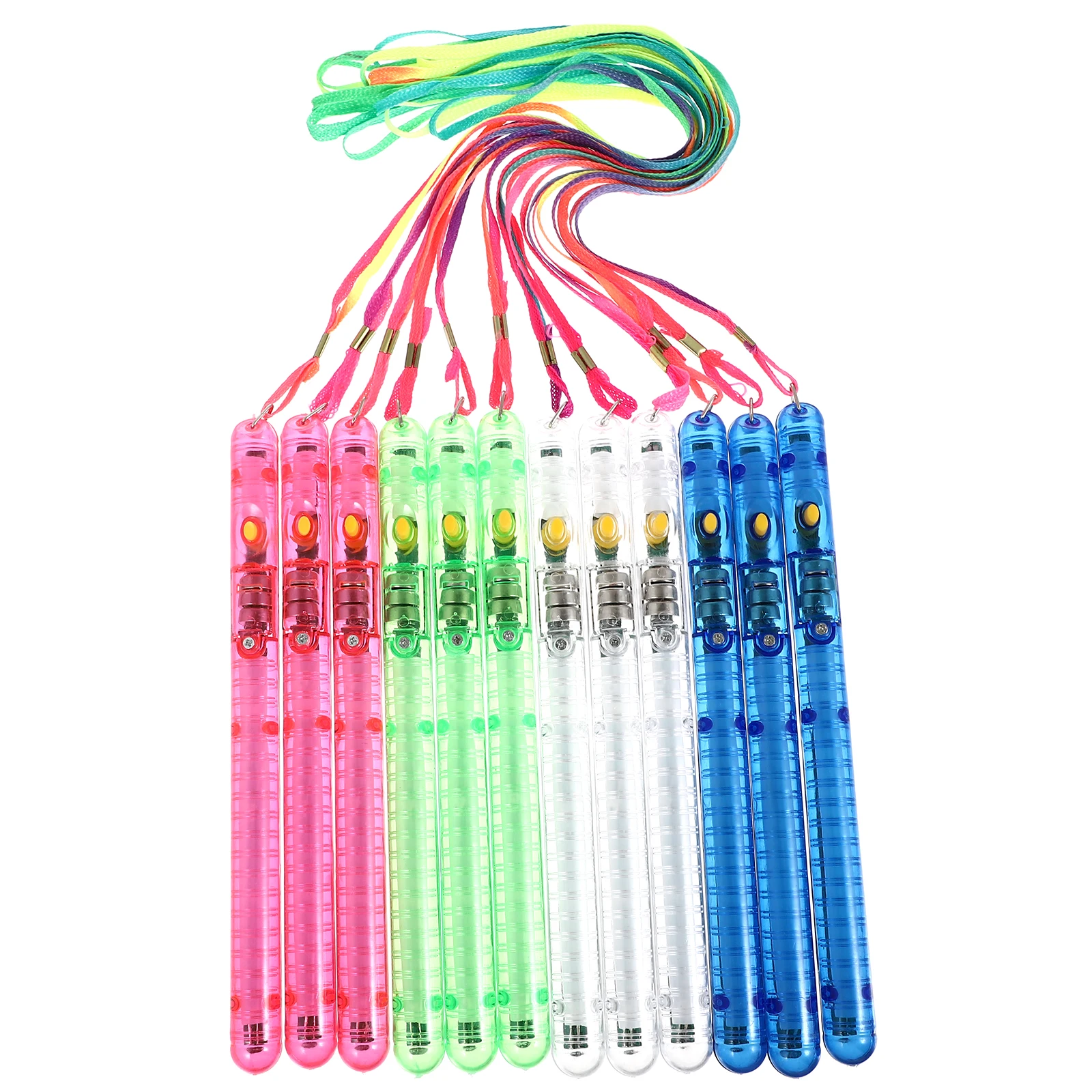 

12 Pcs LED Glow Sticks Colorful Party Supplies Concert Rainbow Flashing Rechargeable Plastic Gifts Kids Adults Souvenirs