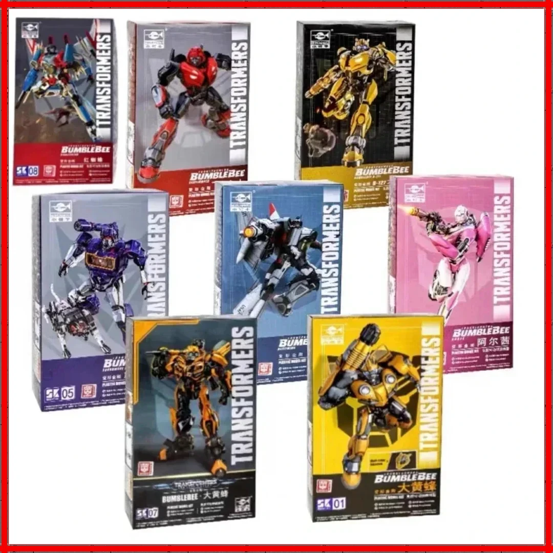 Original Transformers  9cm Movie Bumblebee Blitzwing Bee Plastic Model Kit Assembled Doll Small Hand Action Collection Gift