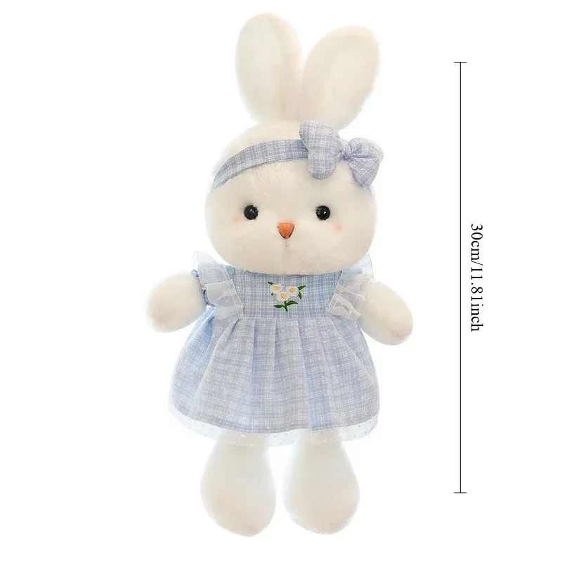 1-3 шт., плюшевая кукла кролика с цветочным принтом, высота 30 см, стильная мягкая игрушка для подарка на день Святого Валентина и успокаивающего декора