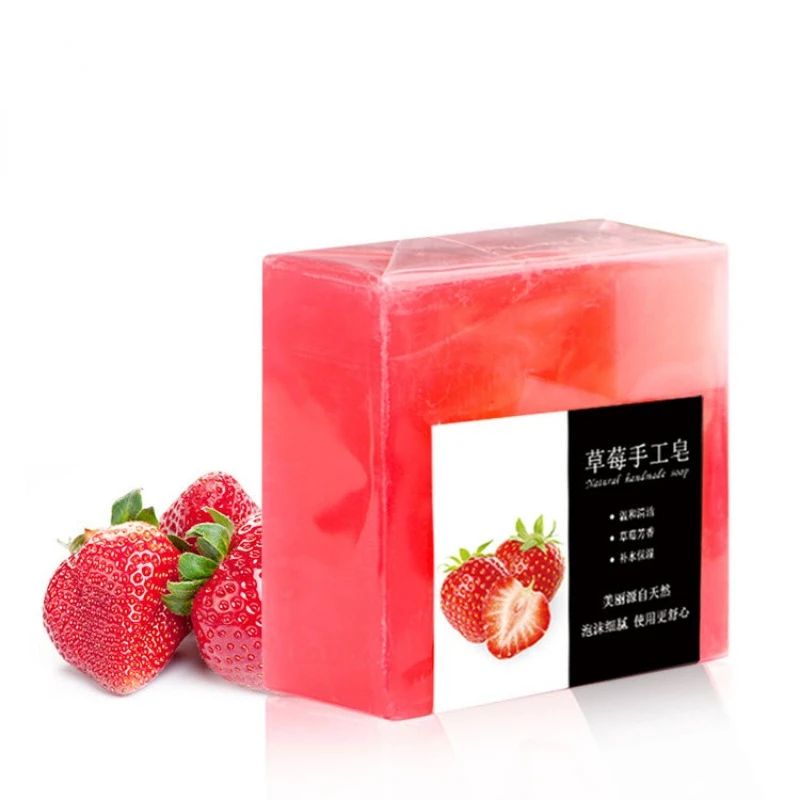 100g Sea Salt Soap Fruit Essential Oil Soap Removal Pimple Pores Acne Moisturizing Face Wash Soap Base Skin Care Soap