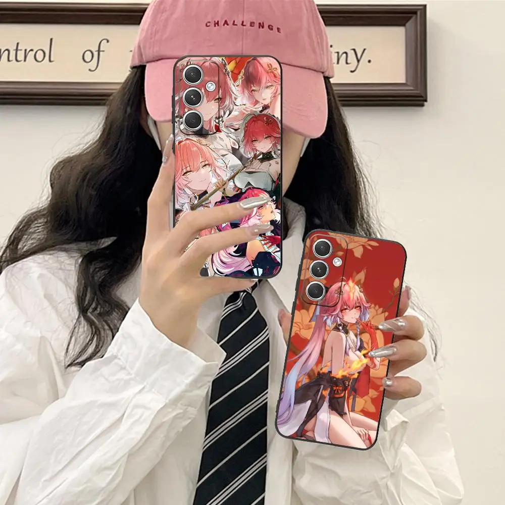 Wuthering Waves Changli Cassa Del Telefono per Samsung Galaxy S25 S24 S23 S22 S21 S20 Note20 Plus FE Ultra Colore Della Copertura di Lusso