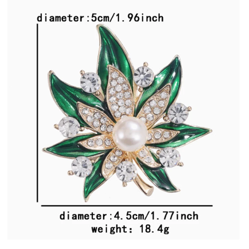 1 قطعة أوراق القيقب الأخضر البسيط بروش للرجال النساء النبات دبابيس دبابيس مجوهرات العصرية اكسسوارات الصيف هدايا العيد 2025