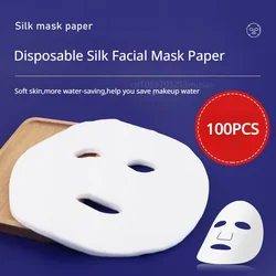 50/100pcs Disposable Facial Mask Paper Disposable Facial Tissue Cosmetic Cotton Facial Mask Sheets Face Care Paper Towel