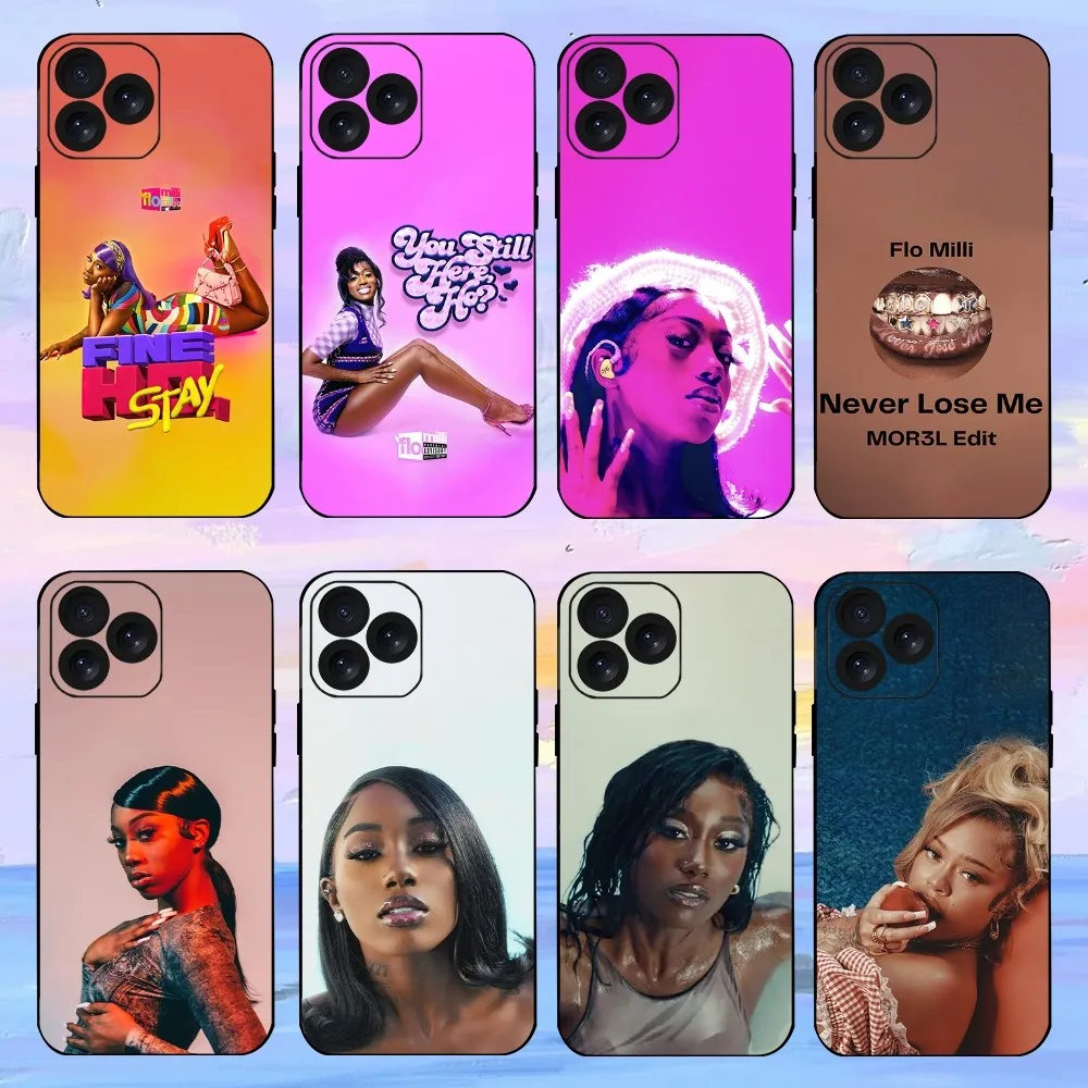 Rapper F-Flo Milli Fine Ho Stay Phone Case For iPhone 15 14 13 12 11 8 Mini Xr Xs X Xsmax Pro Max Plus Shell