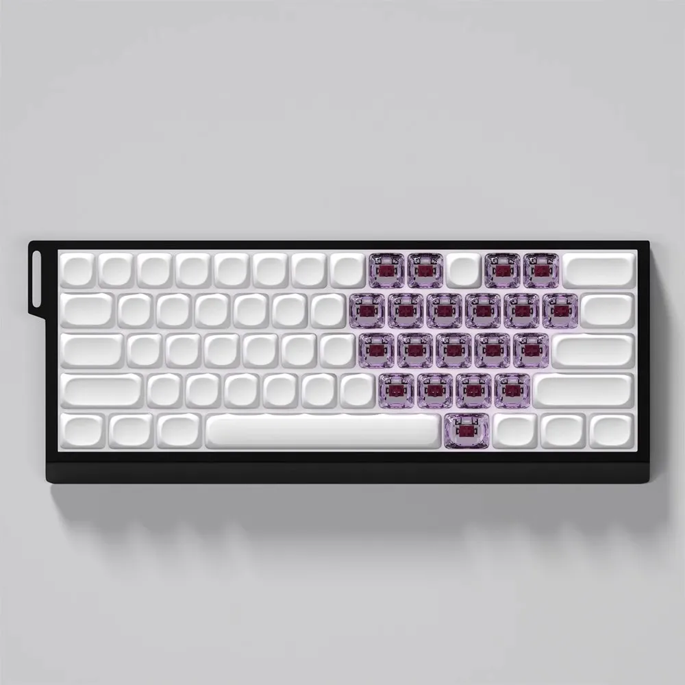 21 Keys/set Love Heart Keycaps PC Material DIY Translucent Key Caps MOA Profile Blank Backlit Keycap For MX Switches Keyboard