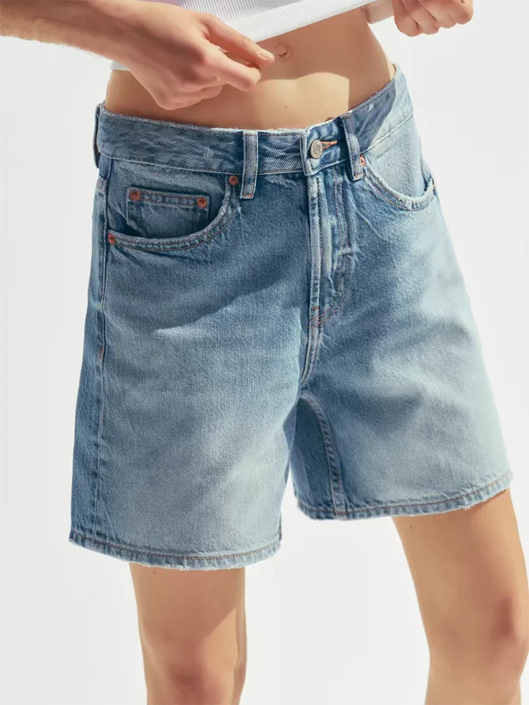 Sommer Neue frauen Casual Abnehmen Mid-Taille Einfache Match ort Jeans Hosen Vielseitig Grundlegende Sle für Damen