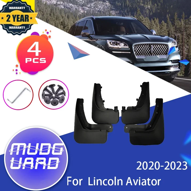 Mudflap Mudguard Fender For Lincoln Aviator U611 MK2 2020 2021 2022 2023 Front Rear Wheels Splash Mud Guards Car Accessories