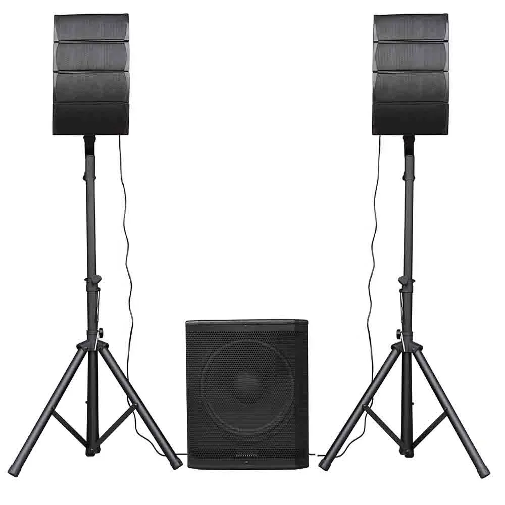 Array Line speaker 1600W 15inch active Subwoofer Karaoke sets Powered 2.1 Channel DJ box PA sound box System Bocina Parlant