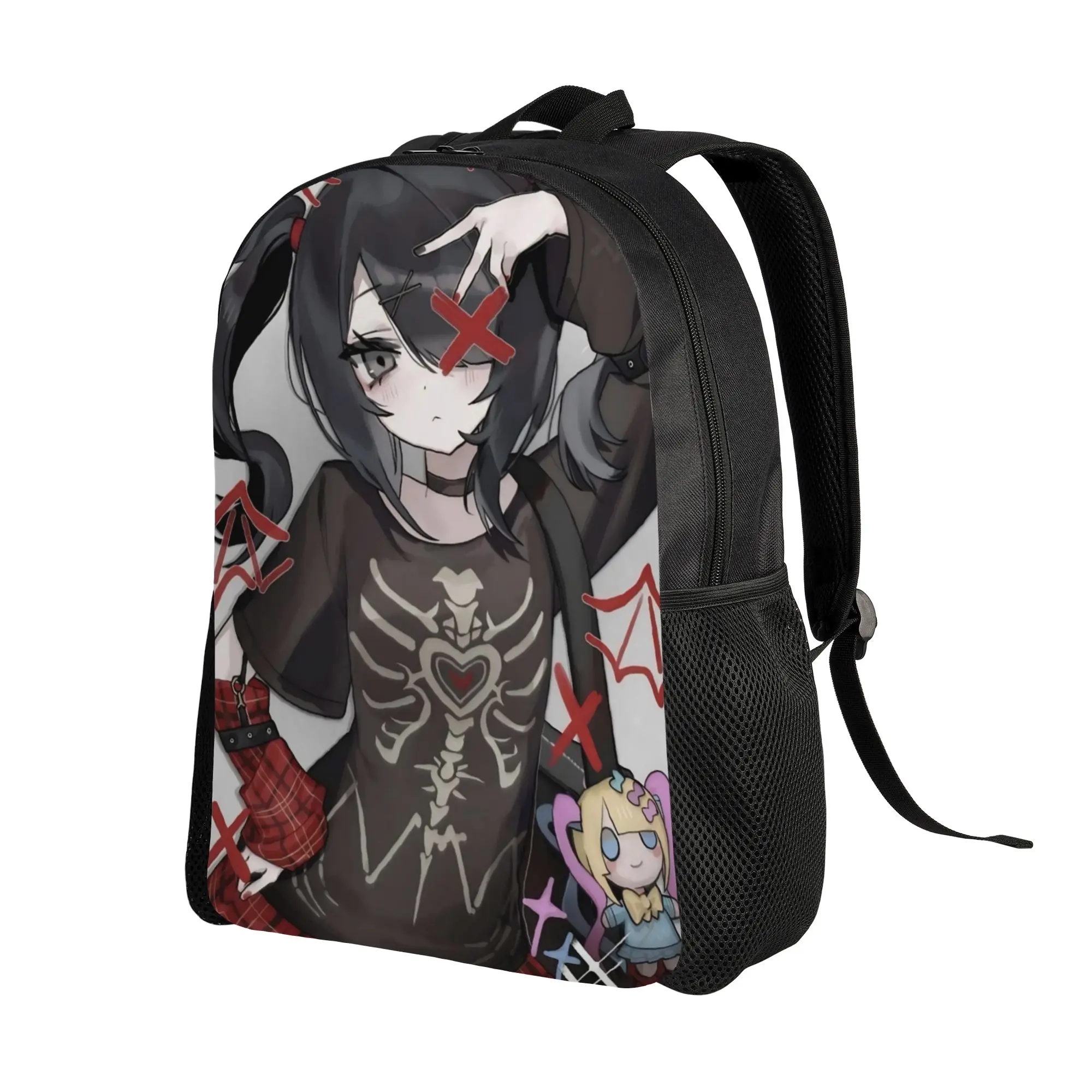 Ame Angel-Chan Backpack Casual High School Hiking Travel Daypack Needy Girl Overdose Laptop Computer Shoulder Bag with Pocket