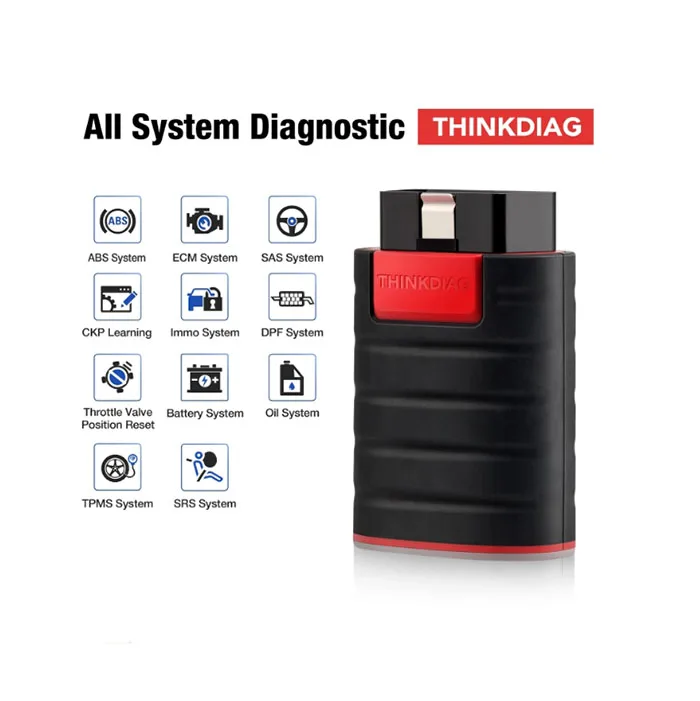 Thinkdiag Full New System THINKCAR 2 Auto Scanner 16 Reset Service think car ECU Key Programmer  2 OBD2 Diagnostic Tool