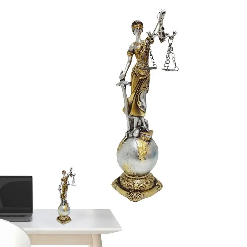 Justice Law Goddess Decoration Roman Blind Law Goddess Sculpture Greek Roman Goddess Of Fairness Holding Justice Scales For Home