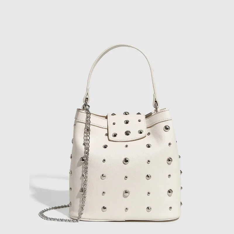 Rivet Bucket Bag Cr… - image
