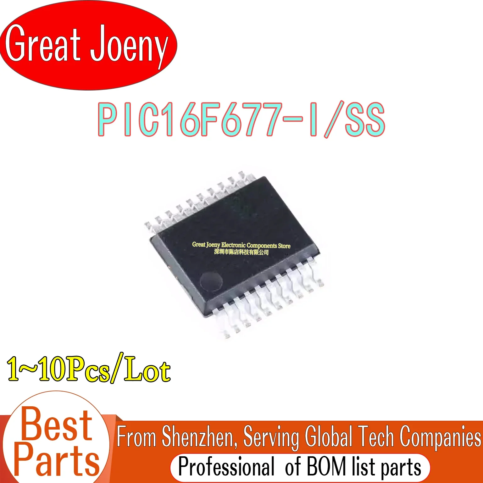 (1-10 Piece)100% New PIC16F677 PIC16F677-I/SS IC MCU Chipset SSOP-20 Bulk Best Price