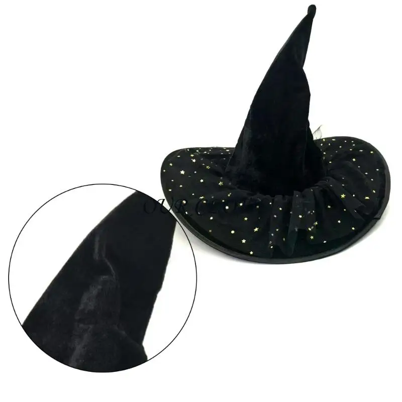 Halloween Witch Hat Wizard Hats for Women Girls Gifts Halloween Cosplay Costume Y1AC