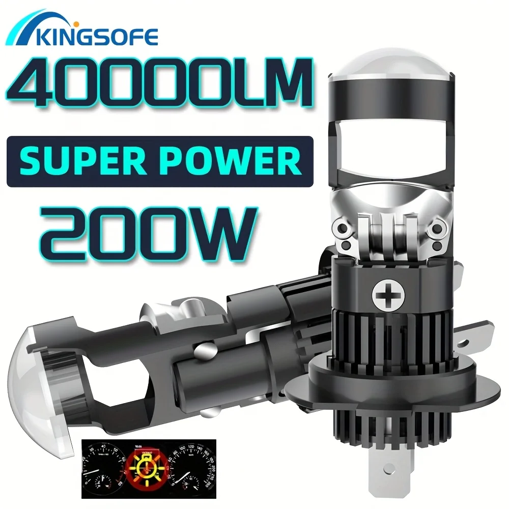 

H4 Auto Mini Lens 1:1 Беспроводной H8/H9/H11 H7 9005 9006 Проектор Маяк Противотуманные фары RHD LHD Plug&Play на автомобилях Лампа H4 Объектив светодиодный