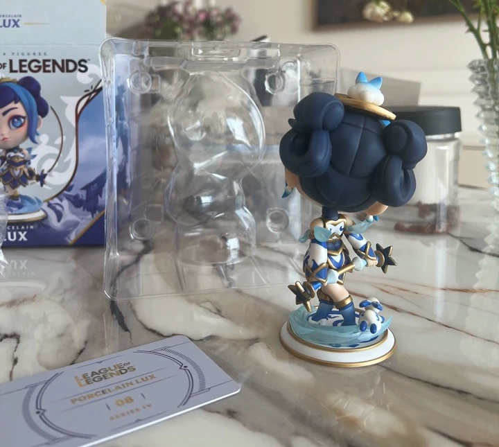 In Stock League of Legends Blue Porcelain Lux 12.6cm Dragon Year Limited Figure Game Collectible Anime Model Trendy Desktop Doll - view 6