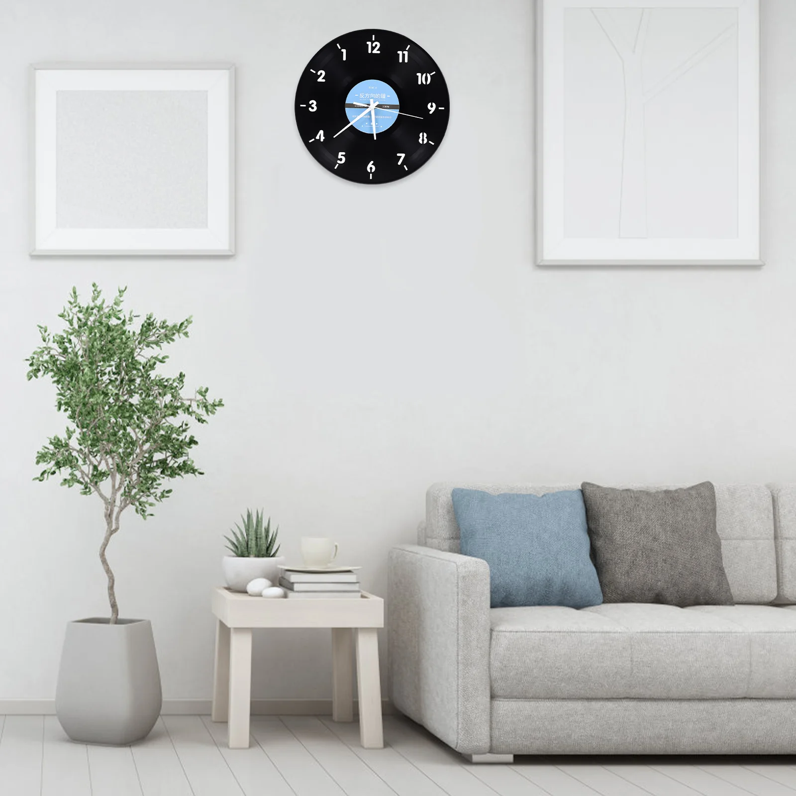 Clock Wall Backwards Reverse Clocks Unusual Unique Universe Run Decorative Gift Hanging Housewarming Mute Turning Decor Funny