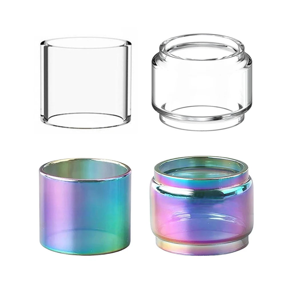 

1/2PCS Straight Bubble Glass Transparent Tube for Zeus X Mesh/ZEUS SUB/Z Dual 25mm Mini Glass