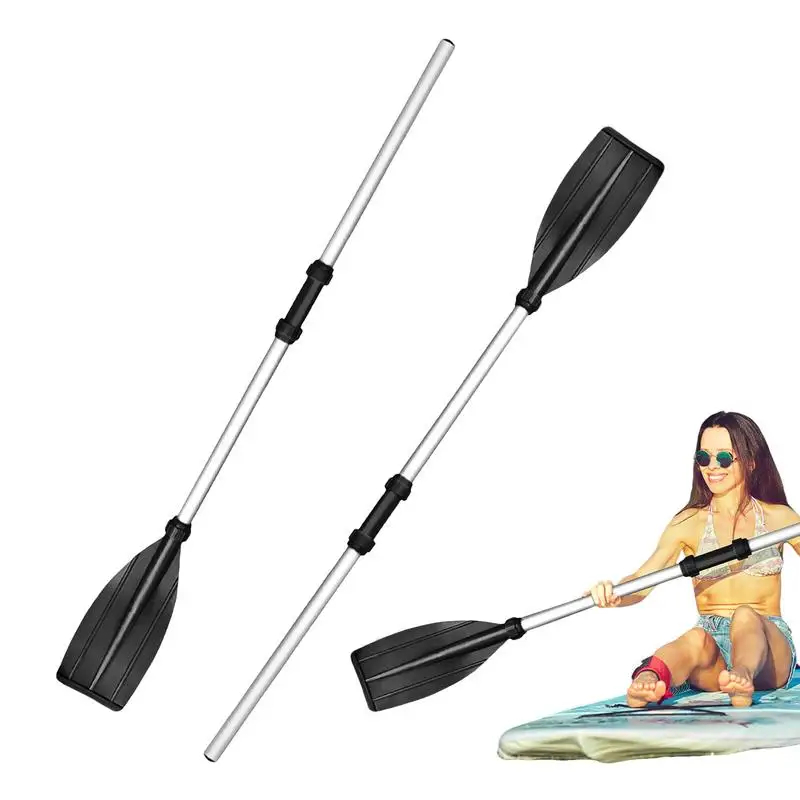 1 Pair Kayak Paddle Boating Oars Aluminium Alloy Handle Drifting Sculls for Rowing Boats Raft Canoeing Water Sports Accessories