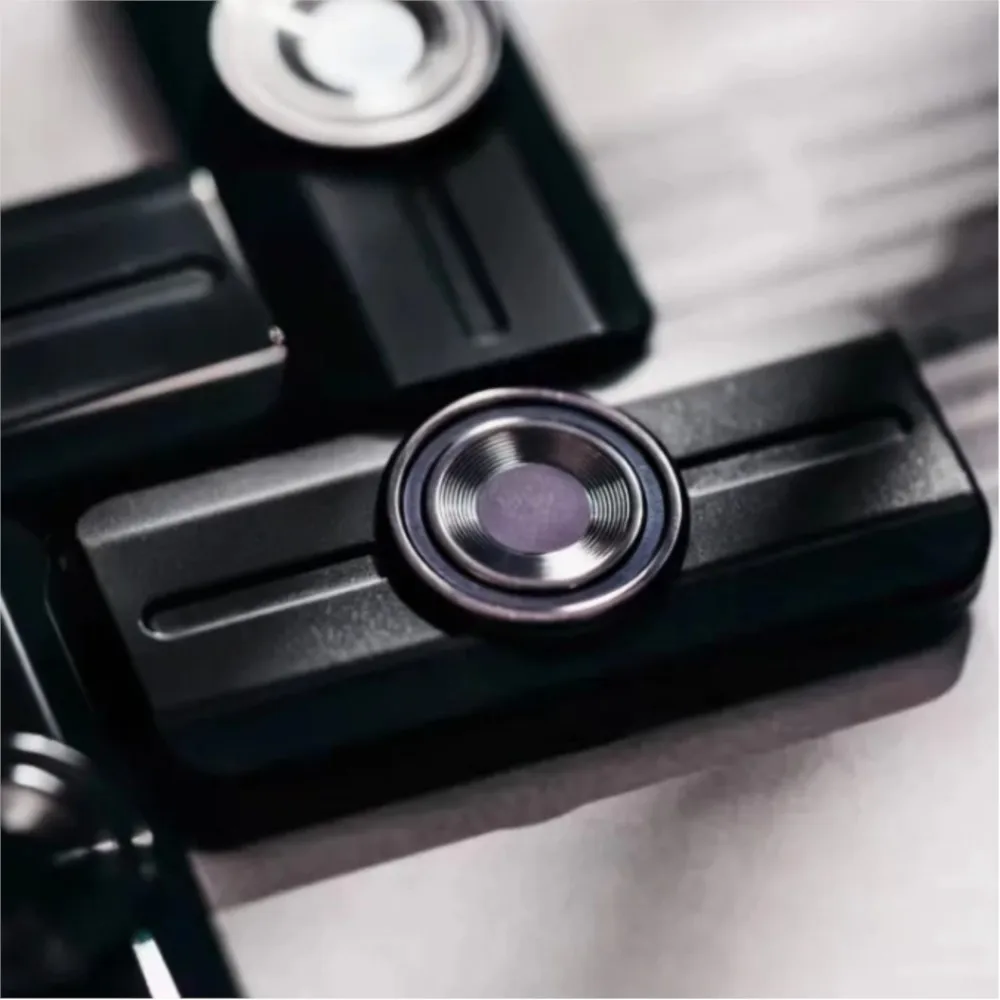 HAODOU EDC CHAN Fidget Spinner Ultra-mince à deux lames Fidget Spinner titane Zirconium Gyro Fidget jouets pour adultes